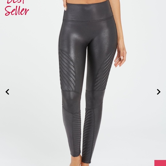 SPANX Pants - SPANX Faux Leather Moto Leggings